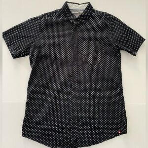 Airwalk Button Down Shirt Men Medium Short Sleeve Pattern Printed Casual